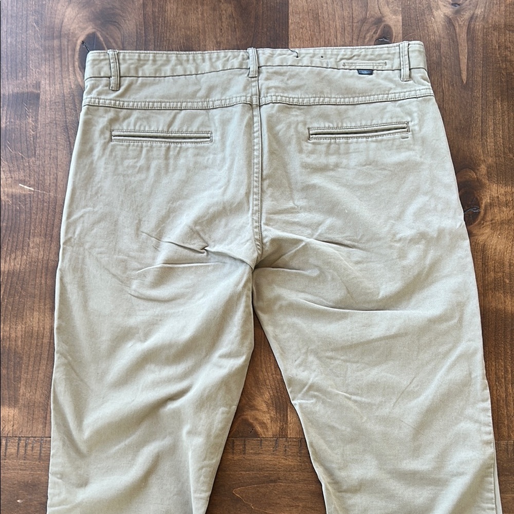 Zara Men's Tan Chino Pants - Picture 3 of 4
